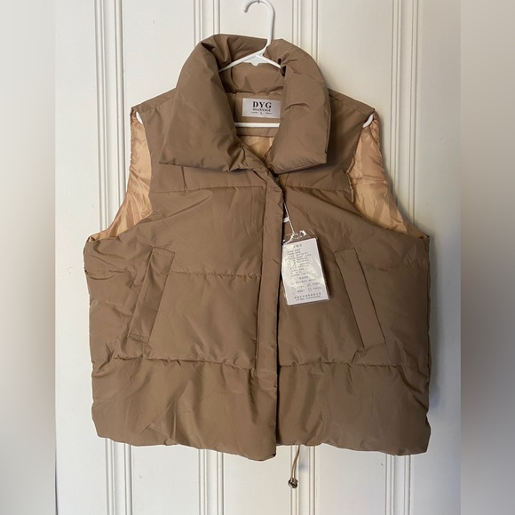 Khaki puffer vest - Picture 2 of 2
